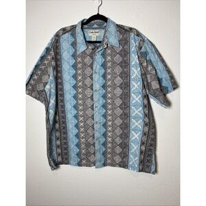Vintage Cooke Street- Men's Honolulu, Hawaiian Shirt Geometric Style Size 2XL